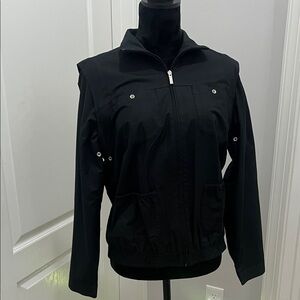 Liz Claiborne Lizgolf Zip-Up Jacket with removable sleeves size small